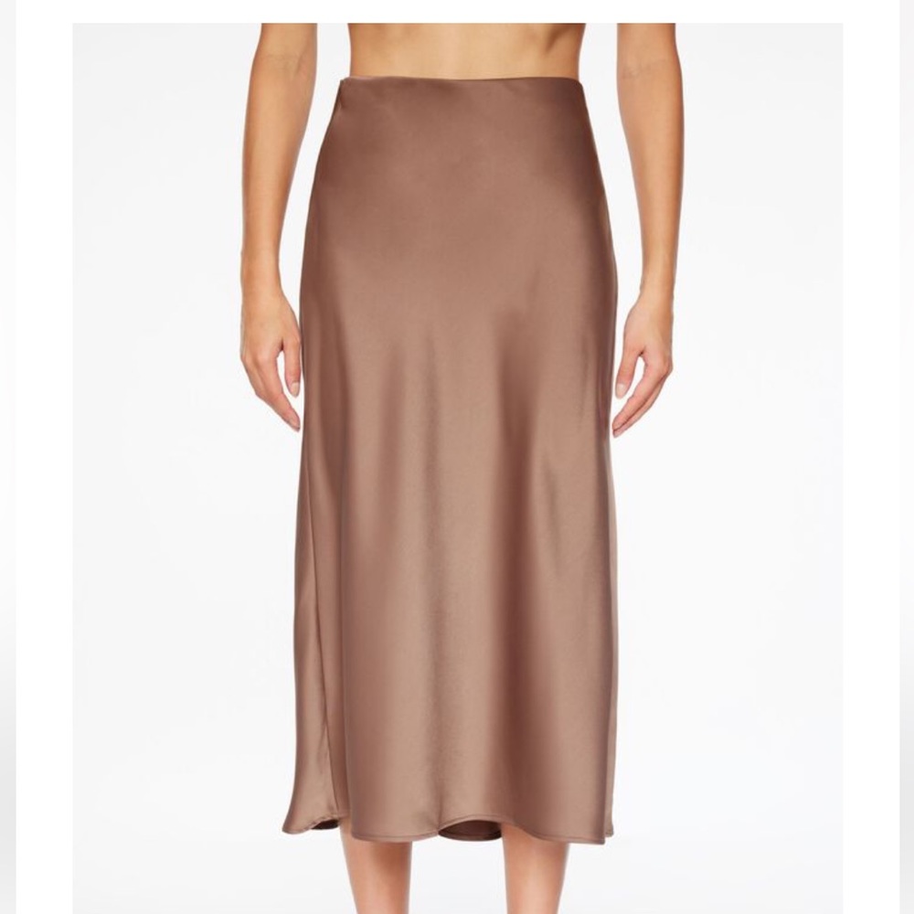 Satin bias midi skirt - medium